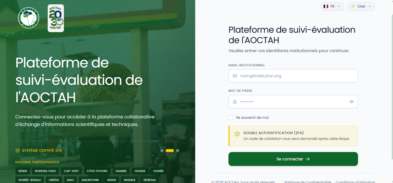 Écran de Connexion (Login)